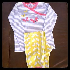 Cute  Girls Hanna Andersson Long John PJ’s Size 6
